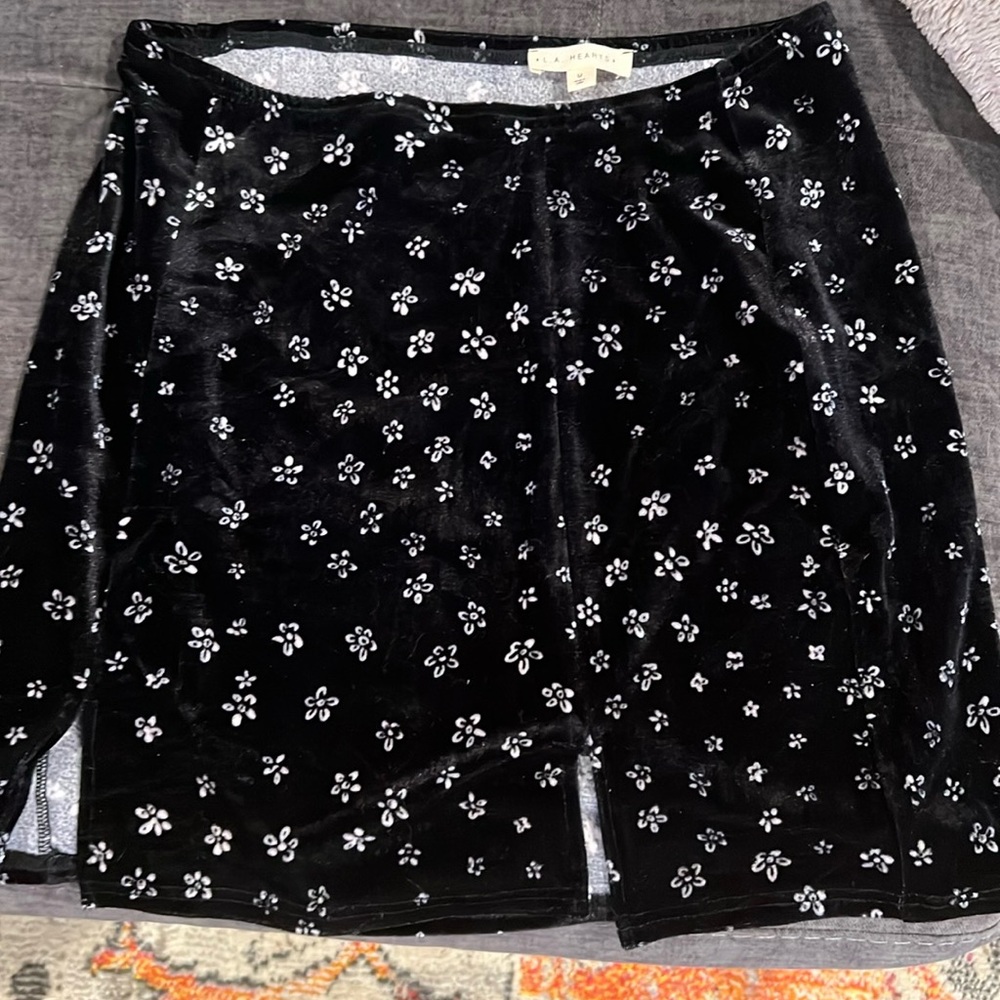LA HEARTS mini skirt velvet